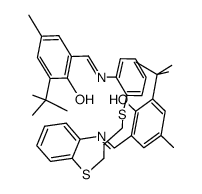 1,3-di(3-methyl-5-tert-butyl-salicylaldimino-o-phenylthio)propane Structure