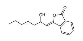 3-(2-hydroxyheptylidene)-3H-isobenzofuran-1-one Structure