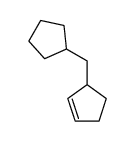 3-cyclopentylmethyl-cyclopentene结构式