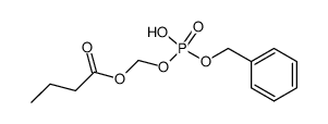 {[(benzyloxy)(hydroxy)phosphoryl]oxy}methyl butyrate Structure