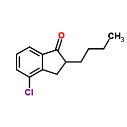 2-Butyl-4-chloro-1-indanone Structure