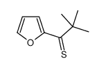 1-(furan-2-yl)-2,2-dimethylpropane-1-thione结构式