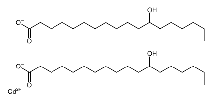 Octadecanoic acid, 12-hydroxy-, cadmium salt, basic structure