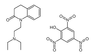 diethyl-[2-(2-oxo-3,4-dihydroquinolin-1-yl)ethyl]azanium,2,4,6-trinitrophenolate结构式