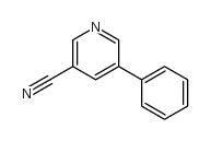 3-Pyridinecarbonitrile,5-phenyl- structure