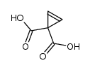 1H,2H-cyclopropene-3,3-dicarboxylic acid结构式