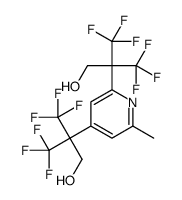 3,3,3-trifluoro-2-[2-[1,1,1,3,3,3-hexafluoro-2-(hydroxymethyl)propan-2-yl]-6-methylpyridin-4-yl]-2-(trifluoromethyl)propan-1-ol Structure