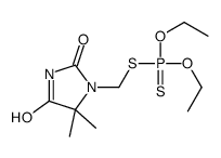 1-(diethoxyphosphinothioylsulfanylmethyl)-5,5-dimethylimidazolidine-2,4-dione Structure