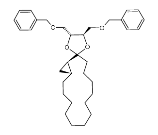 (1R,4'R,5'R,15R)-4',5'-bis((benzyloxy)methyl)spiro[bicyclo[13.1.0]hexadecane-2,2'-[1,3]dioxolane]结构式