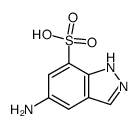 5-amino-1(2)H-indazole-7-sulfonic acid结构式