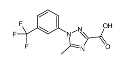 5-Methyl-1-[3-(trifluoromethyl)phenyl]-1H-1,2,4-triazole-3-carbox ylic acid Structure