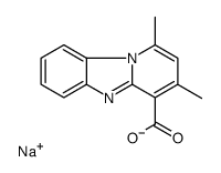 1,3-Dimethylpyrido[1,2-a]benzimidazole-4-carboxylic acid sodium salt Structure