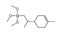 trimethoxy-[2-(4-methylcyclohex-3-en-1-yl)propyl]silane Structure