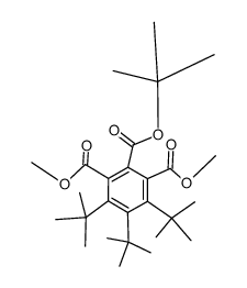 4,5,6-Tri-tert-butyl-1,2,3-benzoltricarbonsaeure-2-tert-butylester-1,3-dimethylester Structure