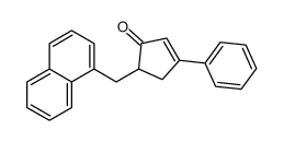 5-(naphthalen-1-ylmethyl)-3-phenylcyclopent-2-en-1-one结构式