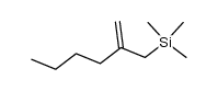 2-trimethylsilylmethyl 1-hexene结构式