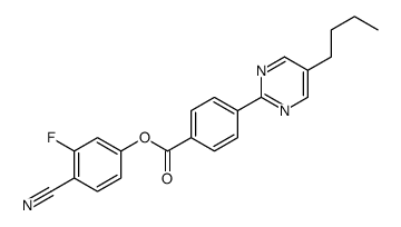 (4-cyano-3-fluorophenyl) 4-(5-butylpyrimidin-2-yl)benzoate结构式