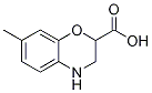 7-METHYL-3,4-DIHYDRO-2H-1,4-BENZOXAZINE-2-CARBOXYLICACID结构式