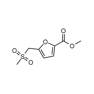 5-((甲基磺酰基)甲基)呋喃-2-羧酸甲酯结构式
