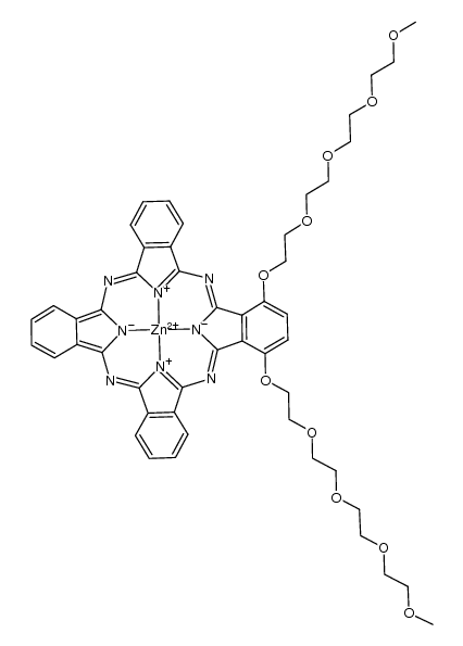ZnPc[O(CH2CH2O)4Me]2 Structure