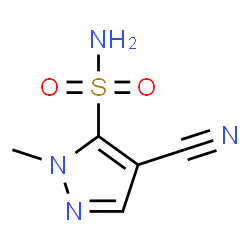 1H-Pyrazole-5-sulfonamide,4-cyano-1-methyl-(9CI) Structure