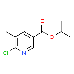 6-Chloro-5-methylnicotinic acid isopropyl ester结构式