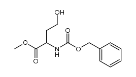 Methyl (2RS)-2-[N-(benzyloxycarbonyl)amino]-4-hydroxybutyrate Structure