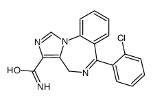 6-(2-chlorophenyl)-4H-imidazo[1,5-a][1,4]benzodiazepine-3-carboxamide结构式