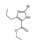 ethyl 2-bromo-5-propyl-1H-imidazole-4-carboxylate结构式