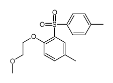 1-(2-methoxyethoxy)-4-methyl-2-(4-methylphenyl)sulfonylbenzene结构式