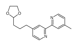 2-[4-[3-(1,3-dioxolan-2-yl)propyl]pyridin-2-yl]-4-methylpyridine Structure