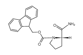 N-(9-fluorenylmethoxycarbonyl)-L-prolinamide结构式