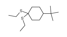 1,1-bis(ethylthio)-4-tert-butylcyclohexane Structure