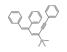 1,2,6-triphenyl-4-trimethylsilyl-(1Z,3E)-1,3-hexadien-5-yne Structure