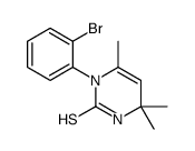 3-(2-bromophenyl)-4,6,6-trimethyl-1H-pyrimidine-2-thione Structure