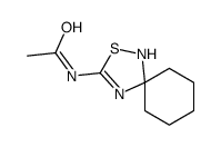 N-(2-thia-1,4-diazaspiro[4.5]dec-3-en-3-yl)acetamide结构式