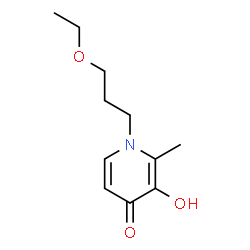 1-(3-Ethoxypropyl)-3-hydroxy-2-methylpyridine-4(1H)-one结构式