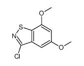 3-CHLORO-5,7-DIMETHOXY-1,2-BENZISOTHIAZOLE Structure