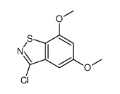 3-CHLORO-5,7-DIMETHOXY-1,2-BENZISOTHIAZOLE structure