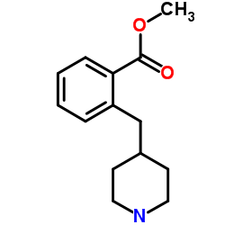 Methyl 2-(4-piperidinylmethyl)benzoate结构式