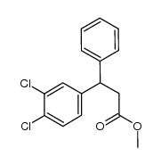methyl 3-(3,4-dichlorophenyl)-3-phenylpropanoate结构式