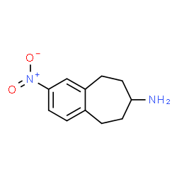 2-Nitro-6,7,8,9-tetrahydro-5H-benzo[7]annulen-7-amine结构式