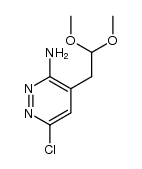 6-Chloro-4-(2,2-dimethoxyethyl)pyridazin-3-amine结构式
