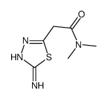 2-(5-amino-1,3,4-thiadiazol-2-yl)-N,N-dimethylacetamide(SALTDATA: FREE) Structure