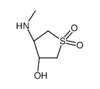 (3S,4S)-4-(Methylamino)tetrahydro-3-thiopheneol 1,1-dioxide结构式