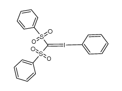 phenyliodonium bis(phenylsulfonyl)-methylide结构式
