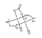 Ir2(μ-CO3)(CO)2{bis(dimethylphosphino)methane}2 Structure