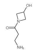 3-Amino-1-(3-hydroxy-1-azetidinyl)-1-propanone结构式