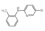 N-(5-Bromo-2-pyridinyl)-N-(2-methylphenyl)amine结构式