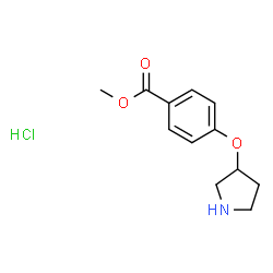 Methyl 4-(3-pyrrolidinyloxy)benzoate hydrochloride Structure